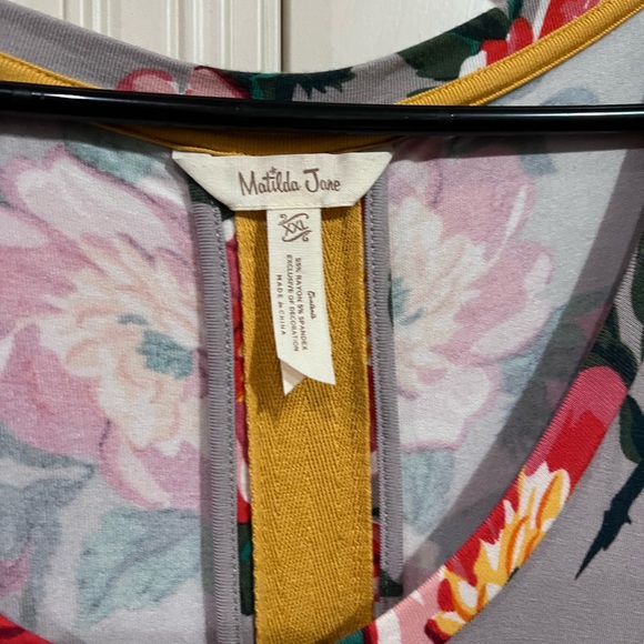 XXL Matilda Jane grey floral dress - Picture 3 of 4